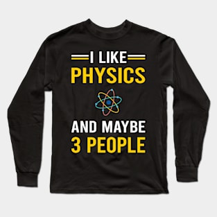 3 People Physics Physicist Long Sleeve T-Shirt